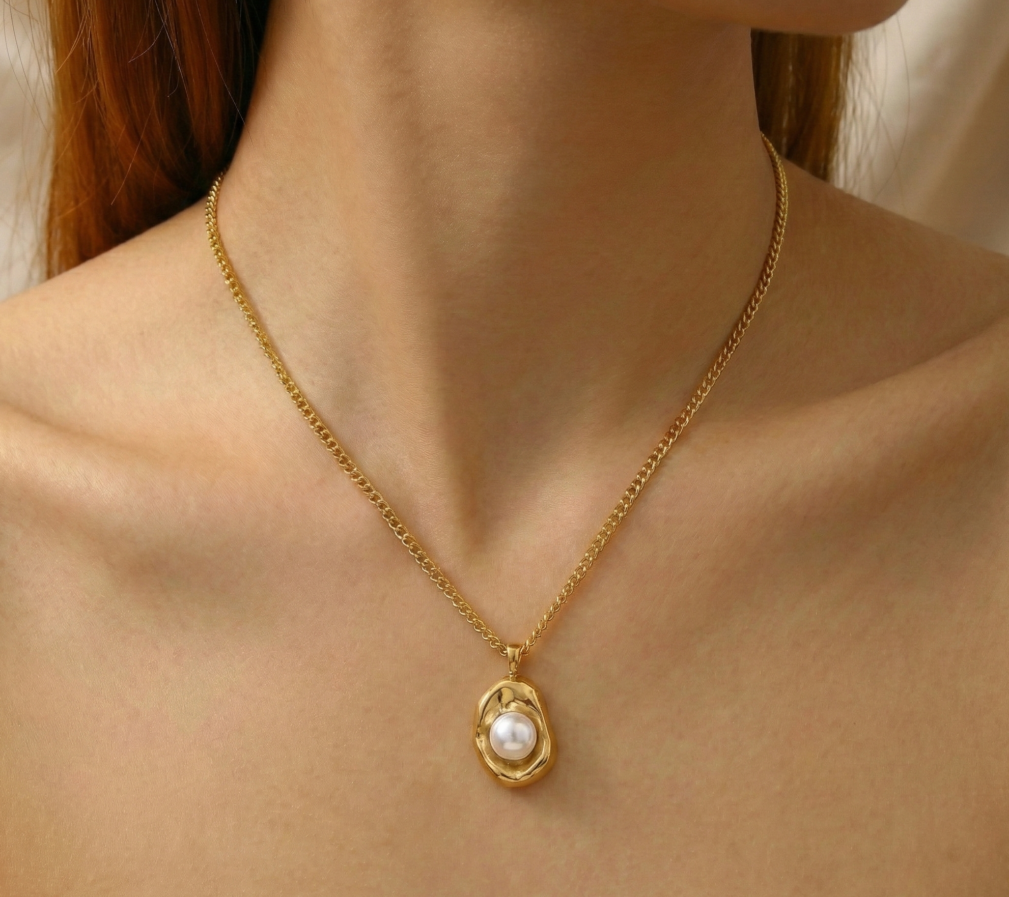 TEARDROP PEARLZ NECKLACE