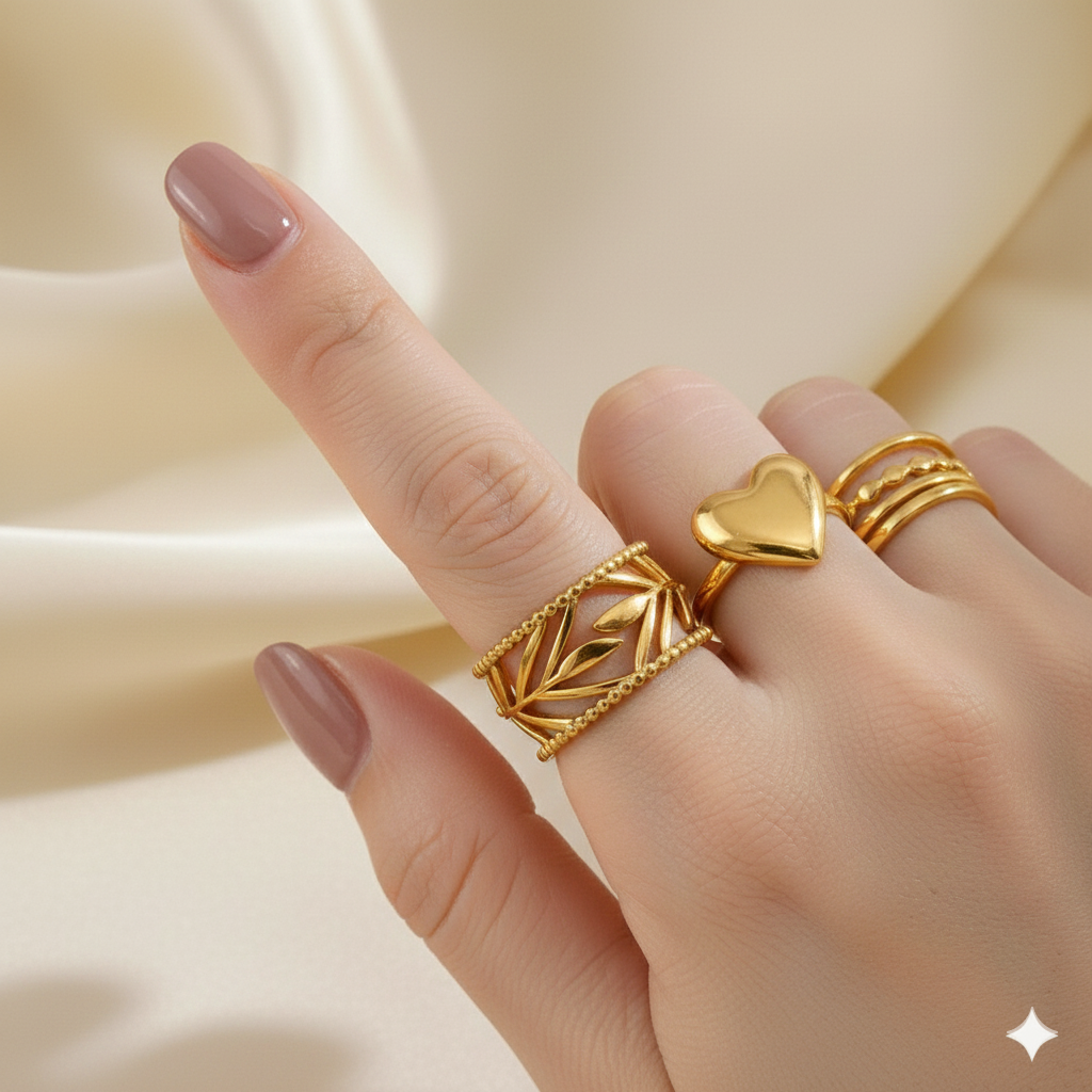 BOLD GOLD CHUNKY RING