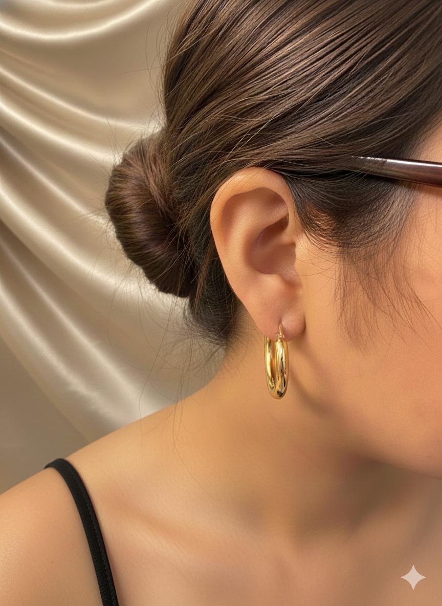 TIMELESS HOOP EARRING