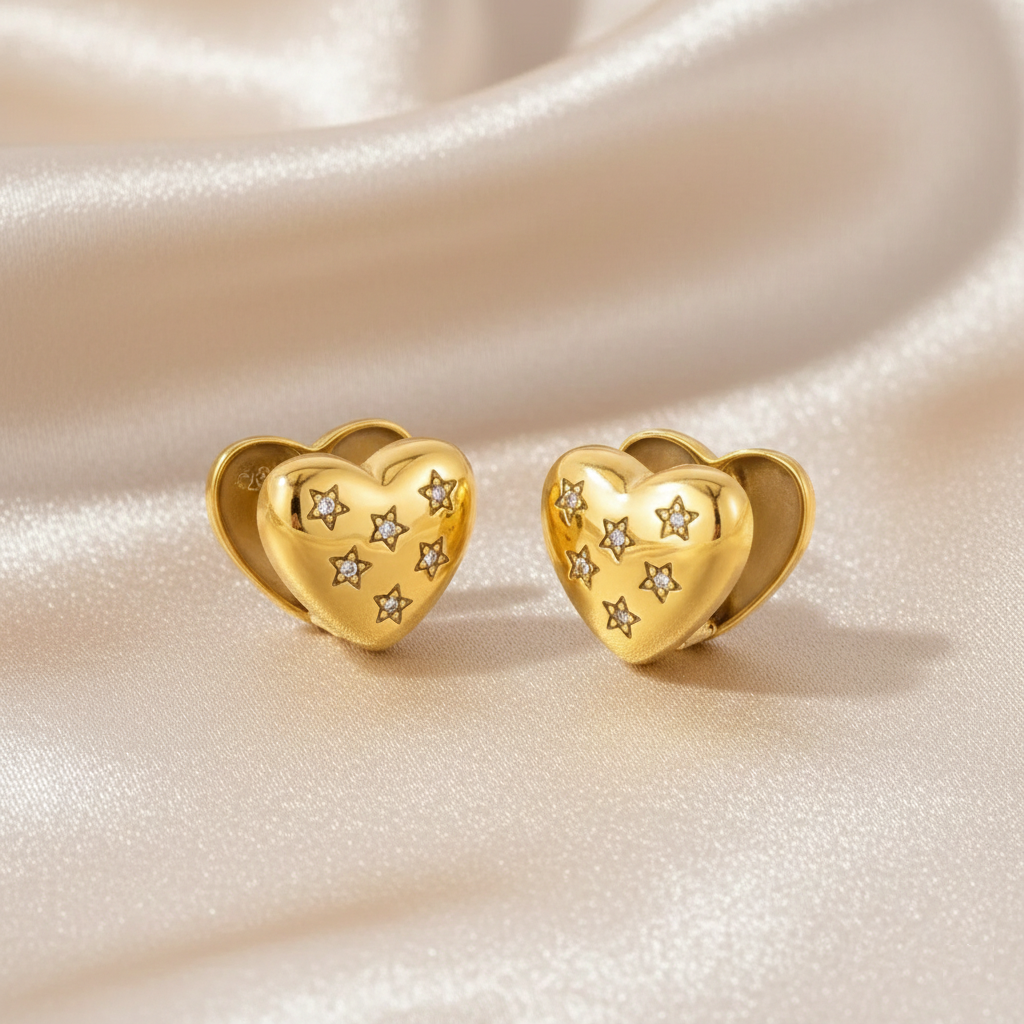 STARRY HEART STUDS